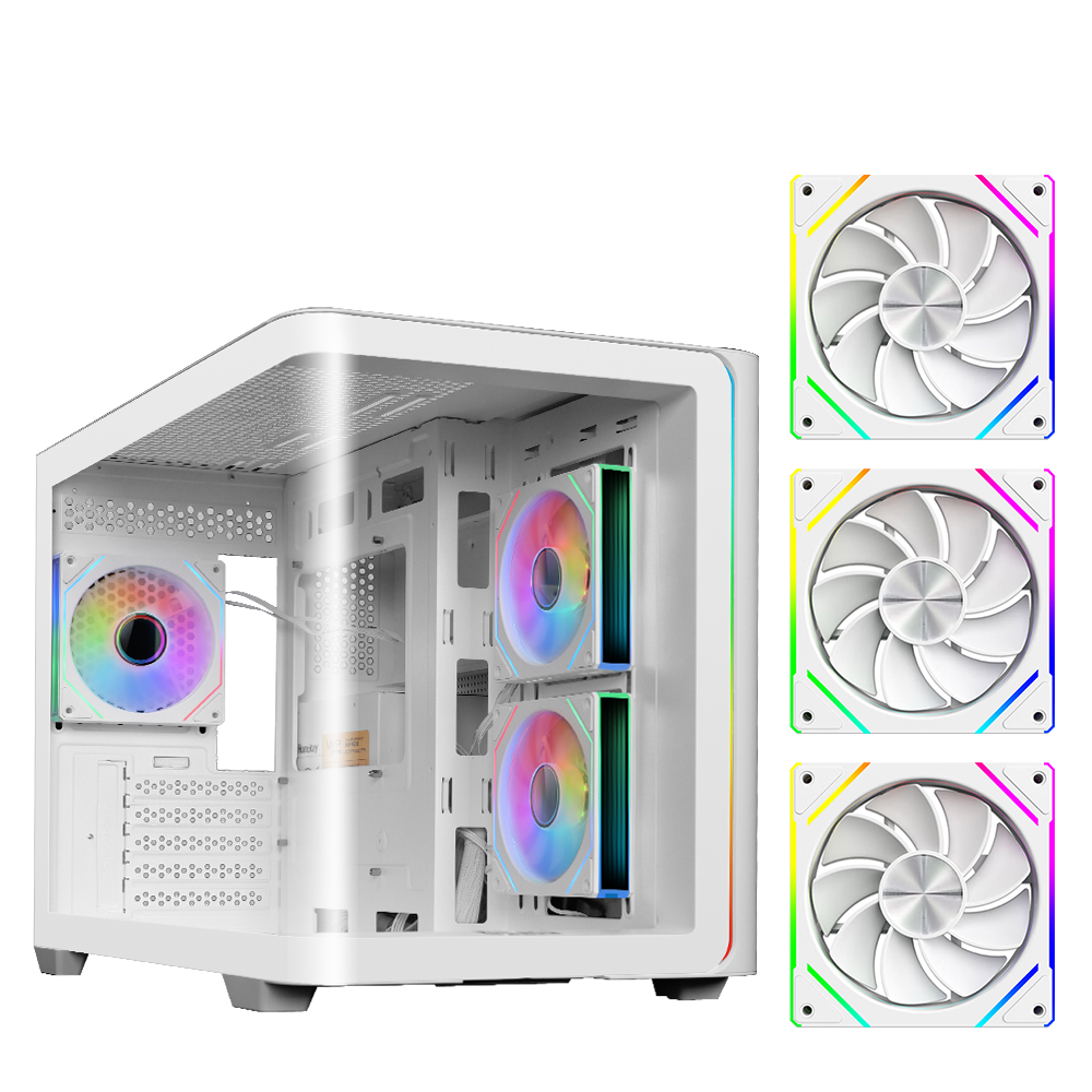 YEAH MAGIC Biforst PC Gaming Case White