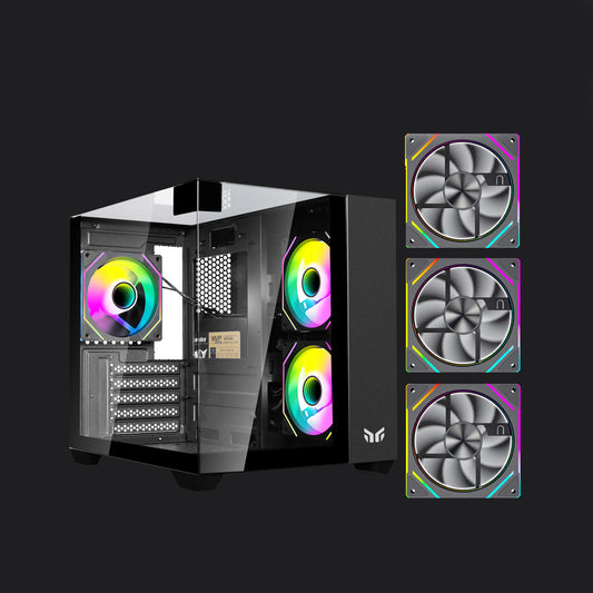 YEAH MAGIC CUBE Gaming PC Case Black