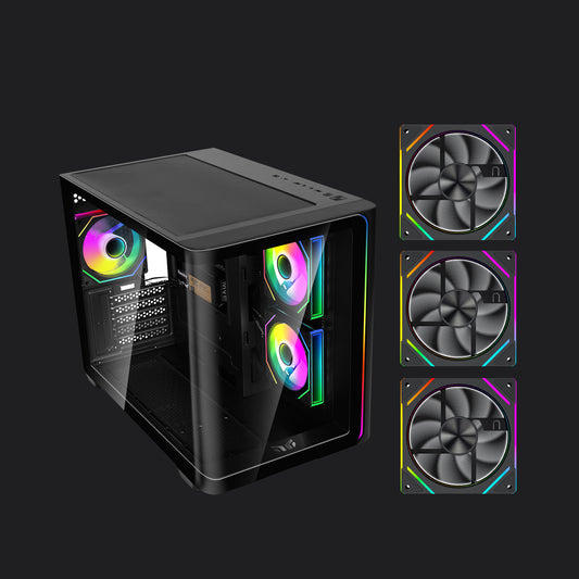 YEAH MAGIC Biforst PC Gaming Case Black