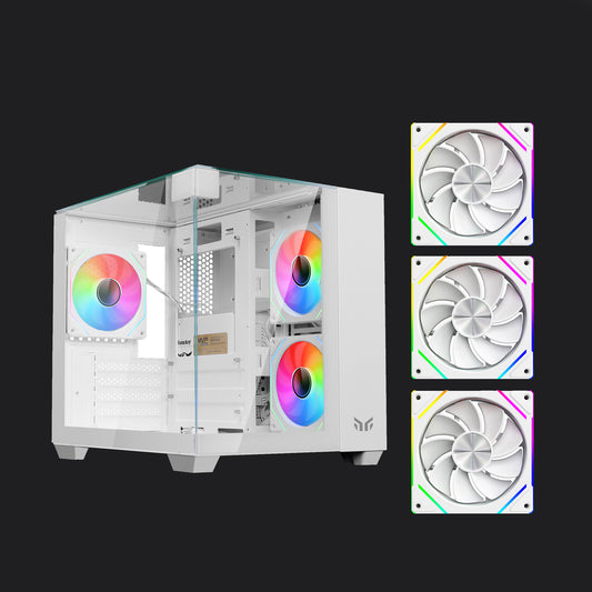 YEAH MAGIC CUBE Gaming PC Case White